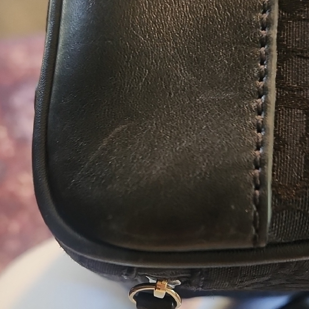 Coach Signature Mini Boston Bag - Black - Travel Bag - Picture 12 of 15